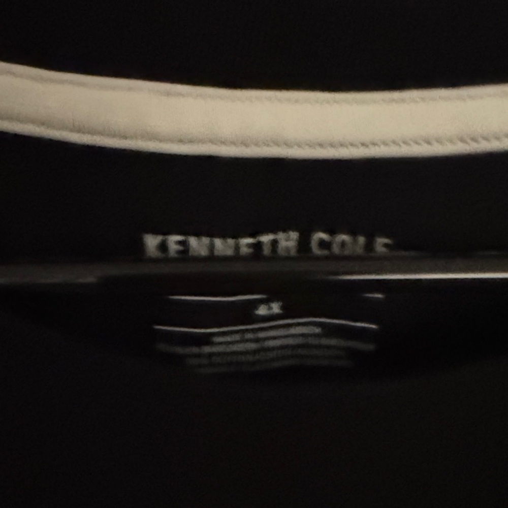 Kenneth Cole Black Graphic Tee size 4xl - Picture 3 of 3